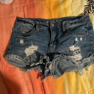 Low Rise Jean Shorts
